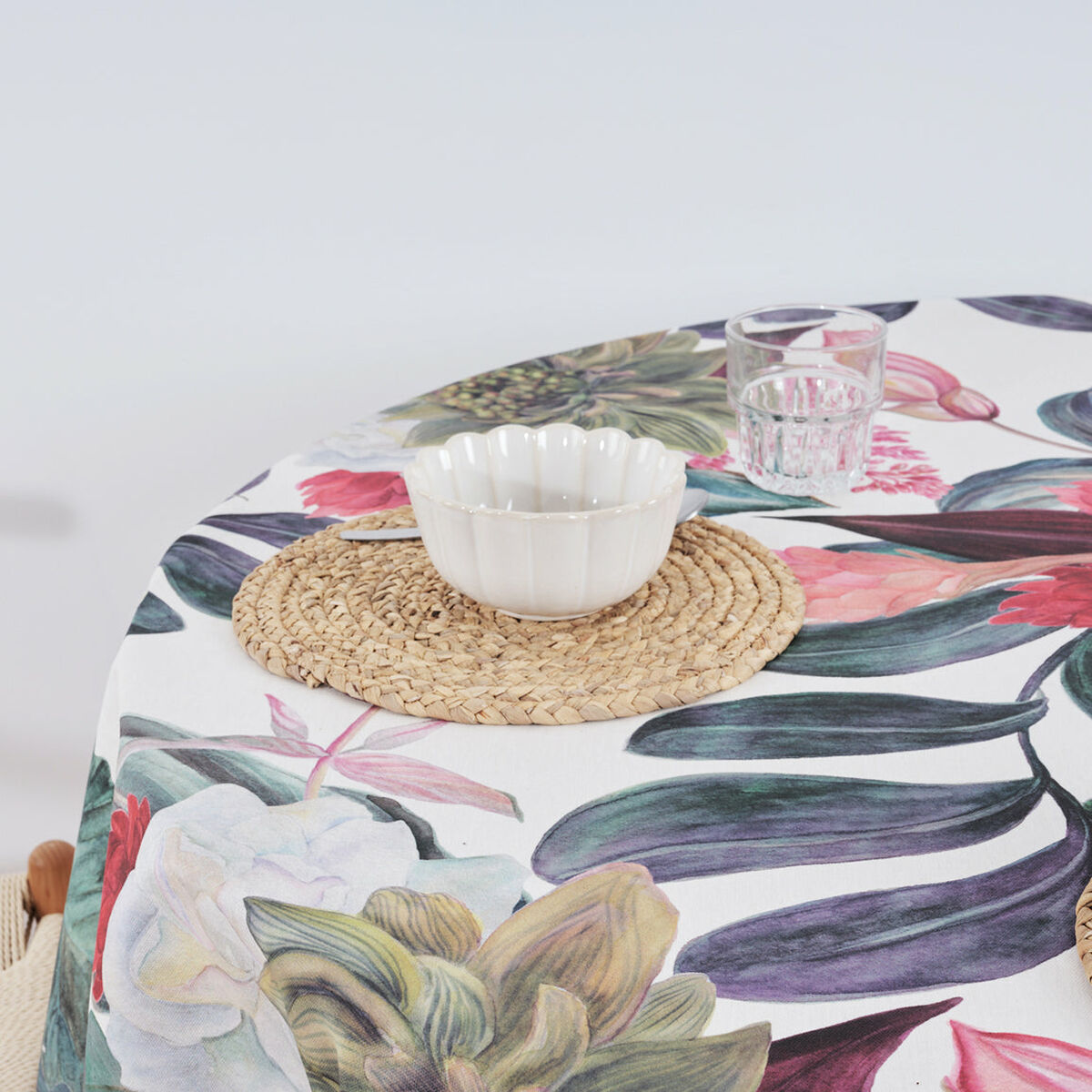 Nappe antitache Belum 0318-105 Multicouleur Ø 140 cm Fleurs